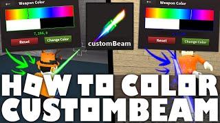 [TUTORIAL] How to Change the Color of your CustomBeam in KAT (Roblox)