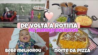 DE VOLTA A ROTINA/FIZ ALMOÇO COMPLETO A BEBÊ ESTÁ MELHORANDO/REFORMA EM ANDAMENTO #viralvideo