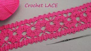 Beautiful  CROCHET LACE for beginners PATTERN SCHEME Брюггское КРУЖЕВО КРЮЧКОМ вязание начинающих