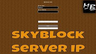 Minecraft Skyblock Server IP Address