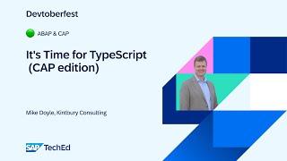 It's Time for TypeScript (CAP edition)