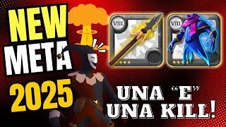 New meta daño nuclear Lanza de la garza omg Albion Online.