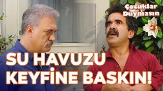 Hüsşük Haluk'ların Terasında Yakalandı! - Çocuklar Duymasın Özel Klip