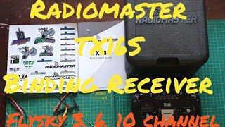 Radiomaster TX16S - Binding Flysky - FS GR3E, IA6, IA6B and IA10B.