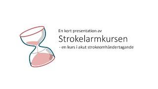 Presentation av Strokelarmkursen