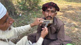 ASMR Fast Shaving With Real Barber Old [SHAMS ASMR]