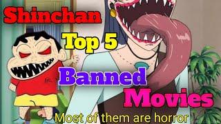 Top 5 Banned Horror Movies  Of Shin-Chan / Shinchan Banned horror Movies in hindi