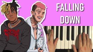 HOW TO PLAY - Lil Peep & XXXTENTACION - Falling Down (Piano Tutorial Lesson)