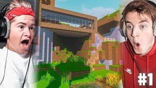 Rik en Jesper bouwen VILLA in Minecraft!