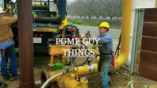 Pulling irrigation pump (turbine)