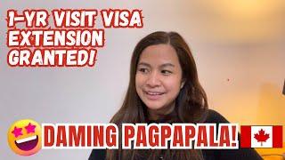 DAMING PAGPAPALA! APPROVED VISIT VISA EXTENSION Buhay Canada Pinoy iin Canada V92