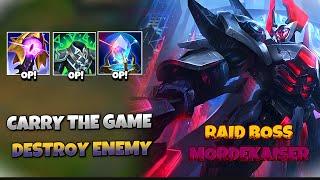 TOP LANE KING MORDEKAISER IS BEST PICK TO DOMINATE ENEMY! WILD RIFT (RUNES & BUILD)