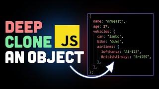 How to deep clone a nested object without using libraries (JavaScript Interview question)