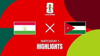 Tajikistan - Jordan | 2026 FIFA World Cup AFC Asian Qualifiers | Highlights