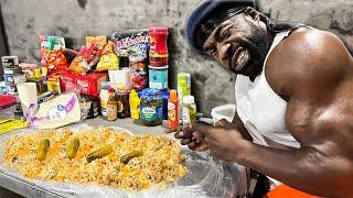 Cooking A Super High Calorie Meal - Kali Muscle