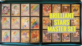 Pokemon Brilliant Stars Complete Master Set - 340 Cards + 6 Exclusives - Charizard & Arceus VSTAR