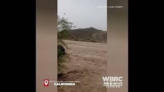 Caught on cam: Surging flood water in Death Valley National Park