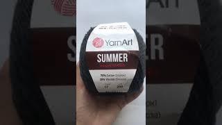 Подробный обзор пряжи YarnArt Summer(хлопок с вискозой) №17 Черный