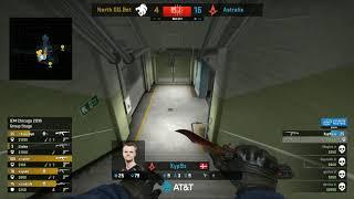 Xyp9x 1v5 insane clutch vs North