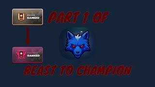 Beast To Champion Part 1 Project Smash Roblox