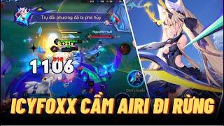 Icyfoxx cầm Airi Thứ Nguyên Vệ Thần đi rừng skin rõ đẹp mà người chơi báo team | Liên quân