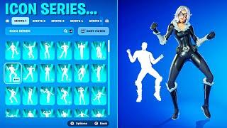 ALL FORTNITE ICON SERIES & NEW TIKTOK EMOTES!