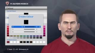 PES 2017 - Franck Ribéry Face Build Settings