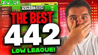 The BEST 4-4-2 FM24 Tactic For Low Leagues! | Best FM24 Tactics!