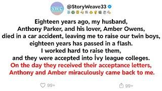 Eighteen years ago, my husband, Anthony Parker, and his lover, Amber Owens, died in a car accident..