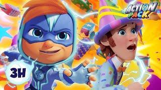  Action-Packed Birthday Bash!  |  3H Compilation | Action Pack | Adventure Cartoon for Kids