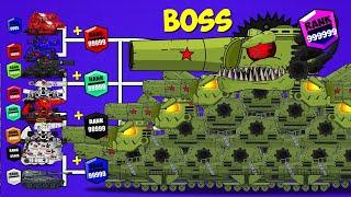 Tanks Rank Up Fight Defeat the boss KV-44 - Мультики про танки