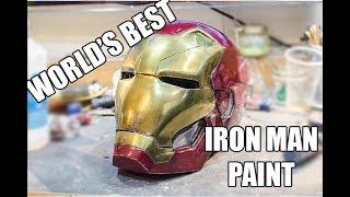 WORLD'S BEST way to paint an IRON MAN helmet!