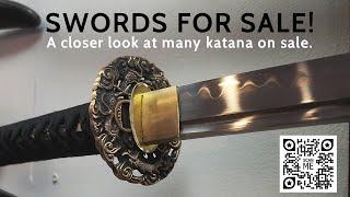 So many swords!   Katana for sale