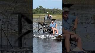Pro charged 4 cylinder Airboat! #florida #boating #procharged #airboat #racing