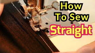 The secret to perfectly straight sewing lines