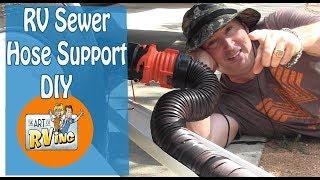 RV sewer hose support and rv bumper major storage diy