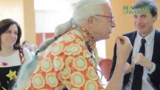 Patch Adams brings to Humanitas the therapy of smiling