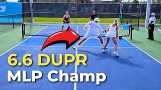 We Played a Major League Pickleball Champion