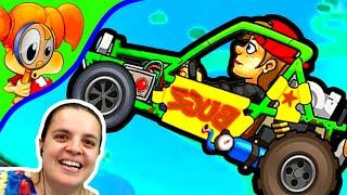 БолтушкА ВеселушкА рулит и побеждает! Игра Hill Climb Racing 2