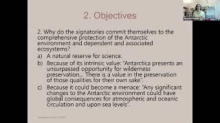 Values in Antarctica identification and vulnerability to anthropogenic impacts