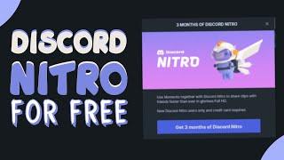 Get 3 Months of Discord Nitro for Free