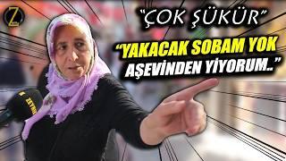 MUHABİR ŞOK OLDU | "ÇOK ŞÜKÜR.. YAKACAK SOBAM YOK.. CB ELLERİNDEN ÖPERİM" |SOKAK RÖPORTAJLARI