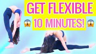 How to get Flexible in 10 MINUTES! Fast + Easy