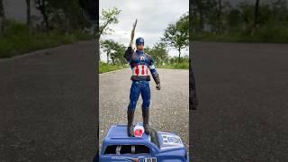 Captain America & Superhero Domino Effect The Amazing #funny #gta5