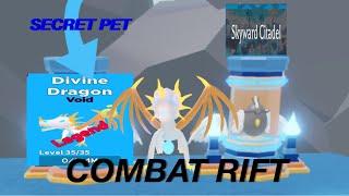 NEW LEGEND SECRET PET (DIVINE DRAGON) IN SKYWARD CITADEL ON COMBAT RIFT FIRST ON YOUTUBE?