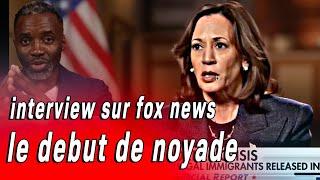 Kamala Harris sombre avec le sourire sur FOX NEWS comme POUTINE l'avait dit