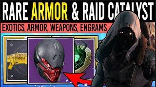 Destiny 2: XUR'S RARE ARMOR & RAID CATALYST! Xur Inventory, Armor, Weapons & More (20th June)