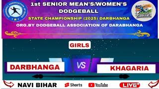 Darbhanga  Khagaria girls 1st State senior dodgeball championship 2025 darbhanga panchobh