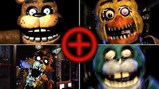 FNAF Plus V5 Fanmade - All Jumpscares, Custom Night, Extras