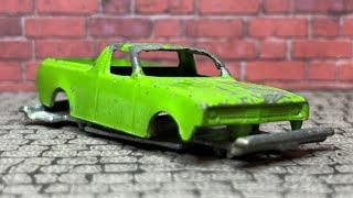 Vintage Fun Ho! Diecast 1969 HT Holden Ute Restoration & Carton Creation